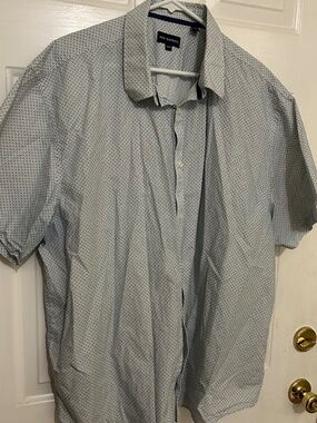 Jack Maverick, Augustus Short Sleeve Dress Shirt, XXXL, white